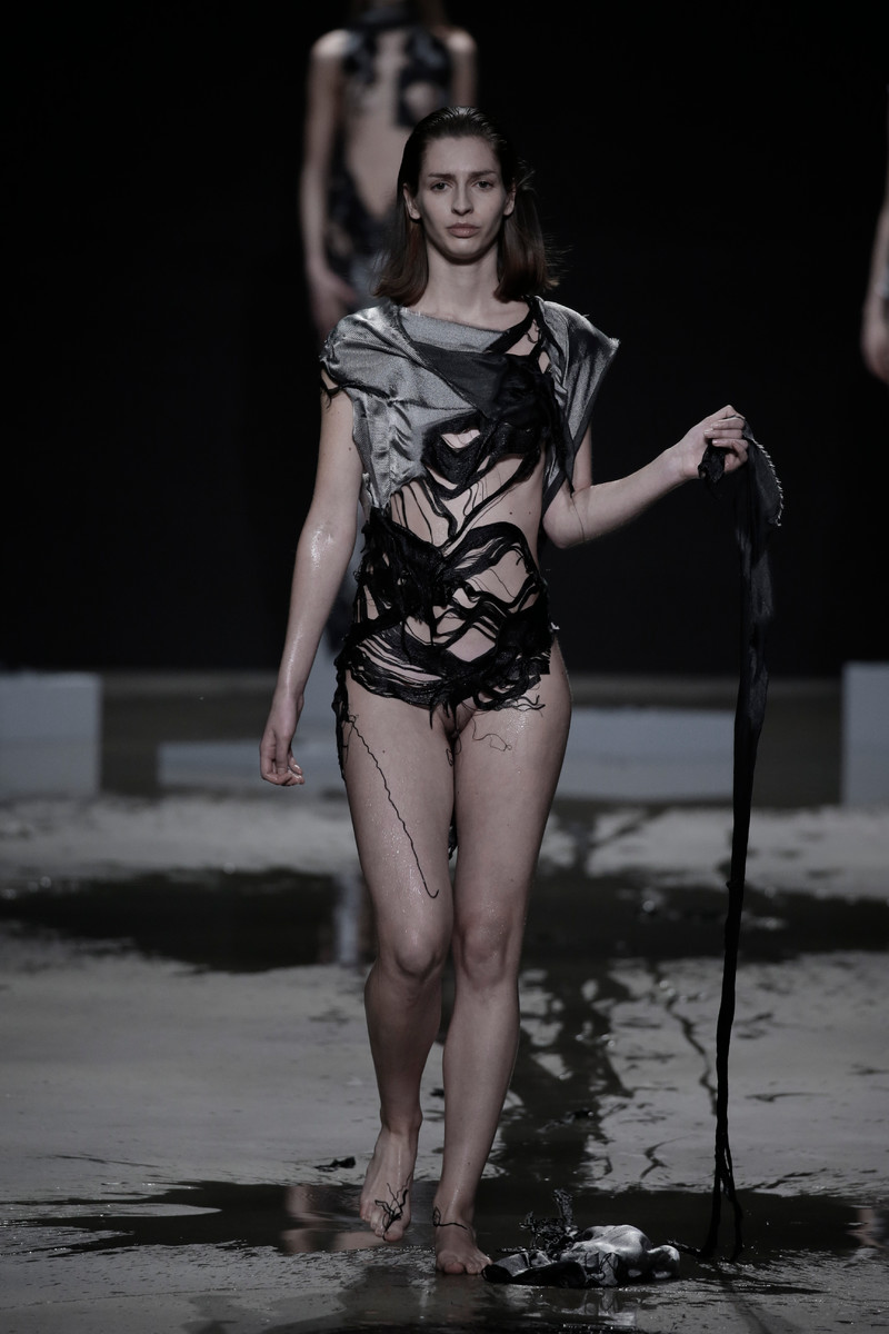 Models show creations by jef montes during amsterdam